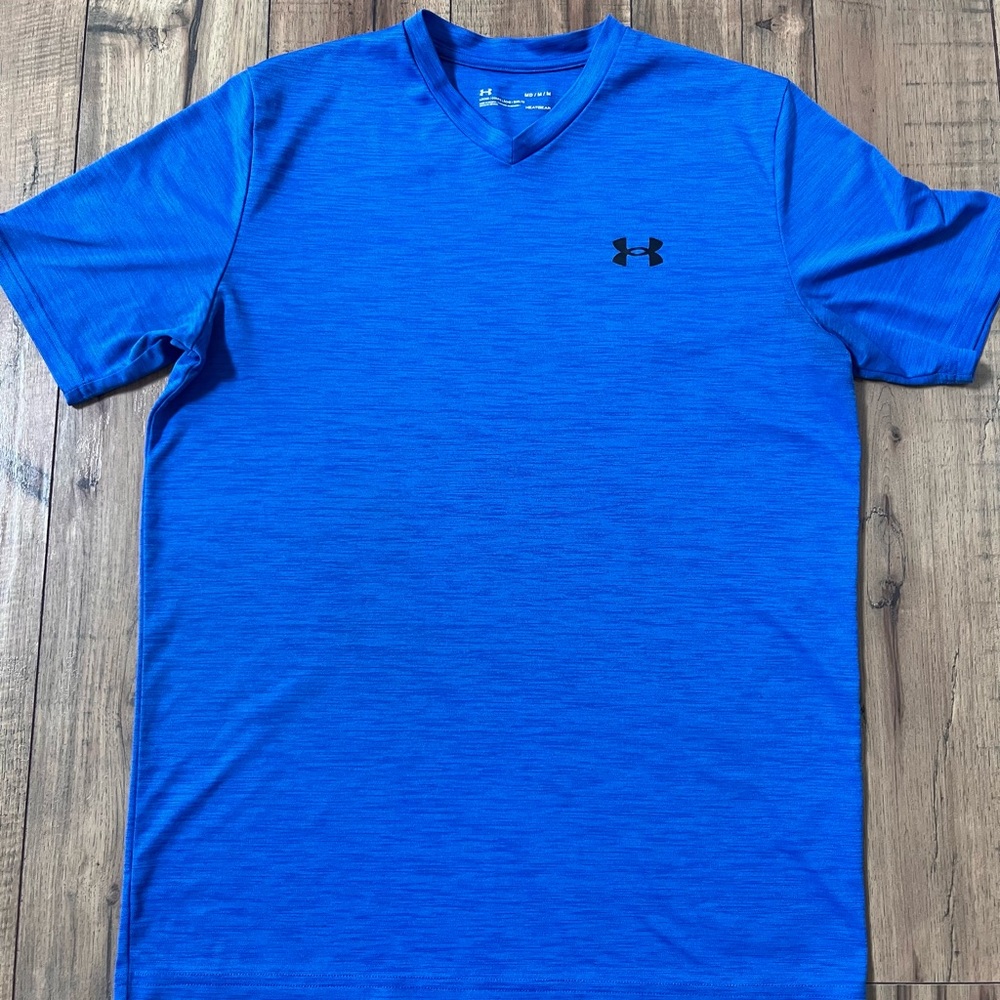 Under Armour Men's Bright Blue V-Neck Tee